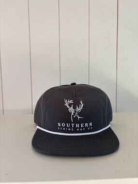 SS Hat Co Men's Charcoal Snapback Cap